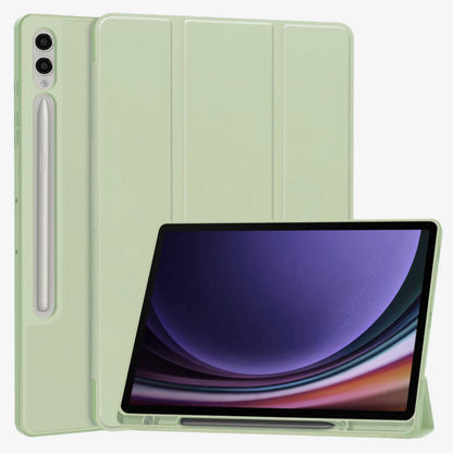 Kuori Samsung Galaxy Tab S10+ / Tab S9 FE+ / Tab S9+ -tabletille, Techsuit, Flex Trifold, Matcha Vihreä