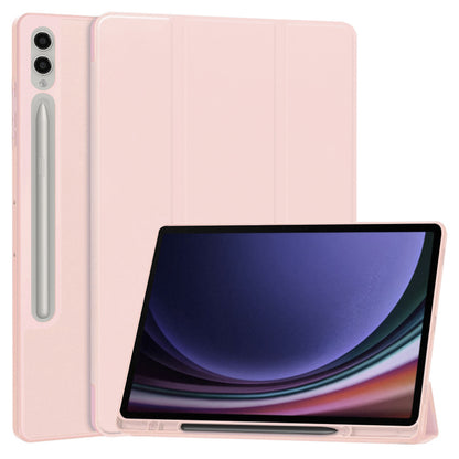 Suojakuori Samsung Galaxy Tab S10+ / Tab S9+, Techsuit, Flex Trifold, Vaaleanpunainen