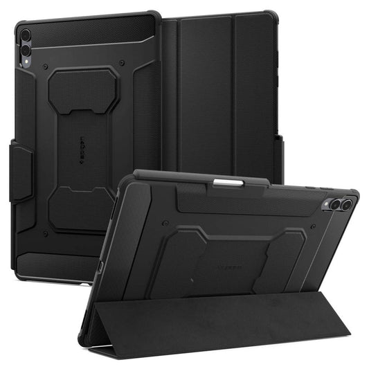 Kuori Samsung Galaxy Tab S11 Ultra -tabletille, Spigen, Rugged Armor Pro, Musta ACS10150