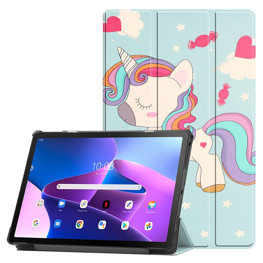 Kotelo Samsung Galaxy Tab S11 Ultra, Techsuit, FoldPro Unicorn, Monivärinen