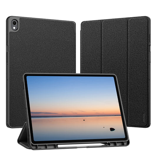 Suojakuori Samsung Galaxy Tab S12 Plus -tabletille, DUX DUCIS, Domo kynäpidikkeellä, musta