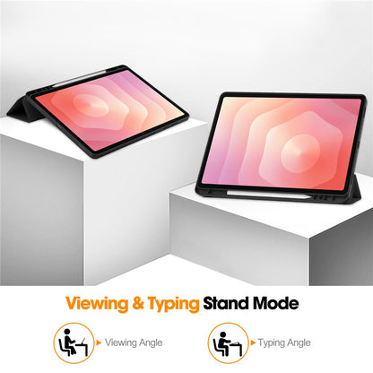 Suojakuori Samsung Galaxy Tab S12 Plus:lle, Techsuit, Flex Trifold, Harmaa