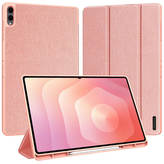 Suojakuori Samsung Galaxy Tab S12 Ultra / Tab S11 Ultra -tabletille, DUX DUCIS Domo kynätelineellä, vaaleanpunainen