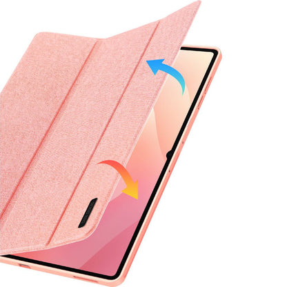 Suojakuori Samsung Galaxy Tab S12 Ultra / Tab S11 Ultra -tabletille, DUX DUCIS Domo kynätelineellä, vaaleanpunainen