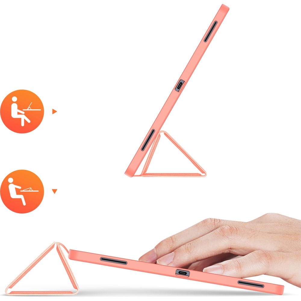 Suojakuori Samsung Galaxy Tab S12 Ultra / Tab S11 Ultra -tabletille, DUX DUCIS Domo kynätelineellä, vaaleanpunainen