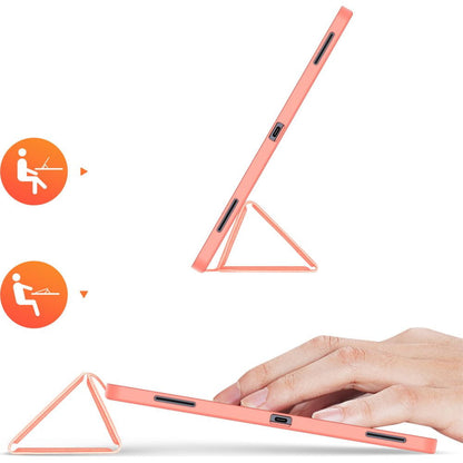 Suojakuori Samsung Galaxy Tab S12 Ultra / Tab S11 Ultra -tabletille, DUX DUCIS Domo kynätelineellä, vaaleanpunainen