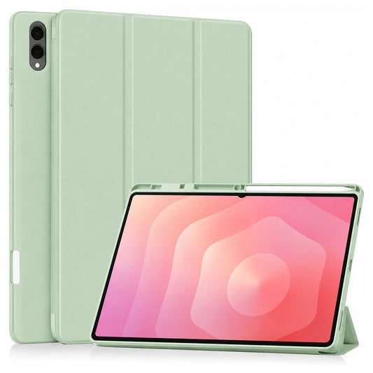 Kuori Samsung Galaxy Tab S12 Ultra / Tab S11 Ultra -tabletille, Techsuit, Flex Trifold, Matcha Vihreä