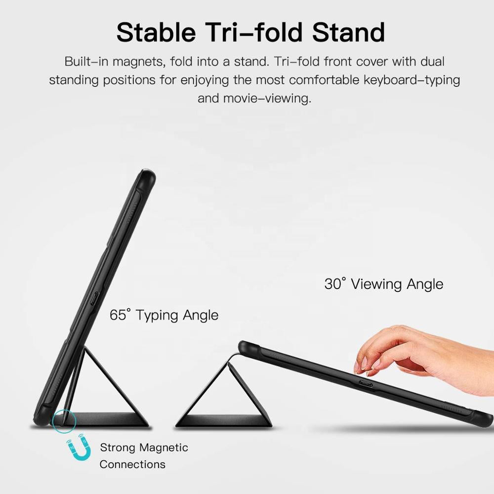Kuori Samsung Galaxy Tab S5e:lle, Techsuit, FoldPro, Musta