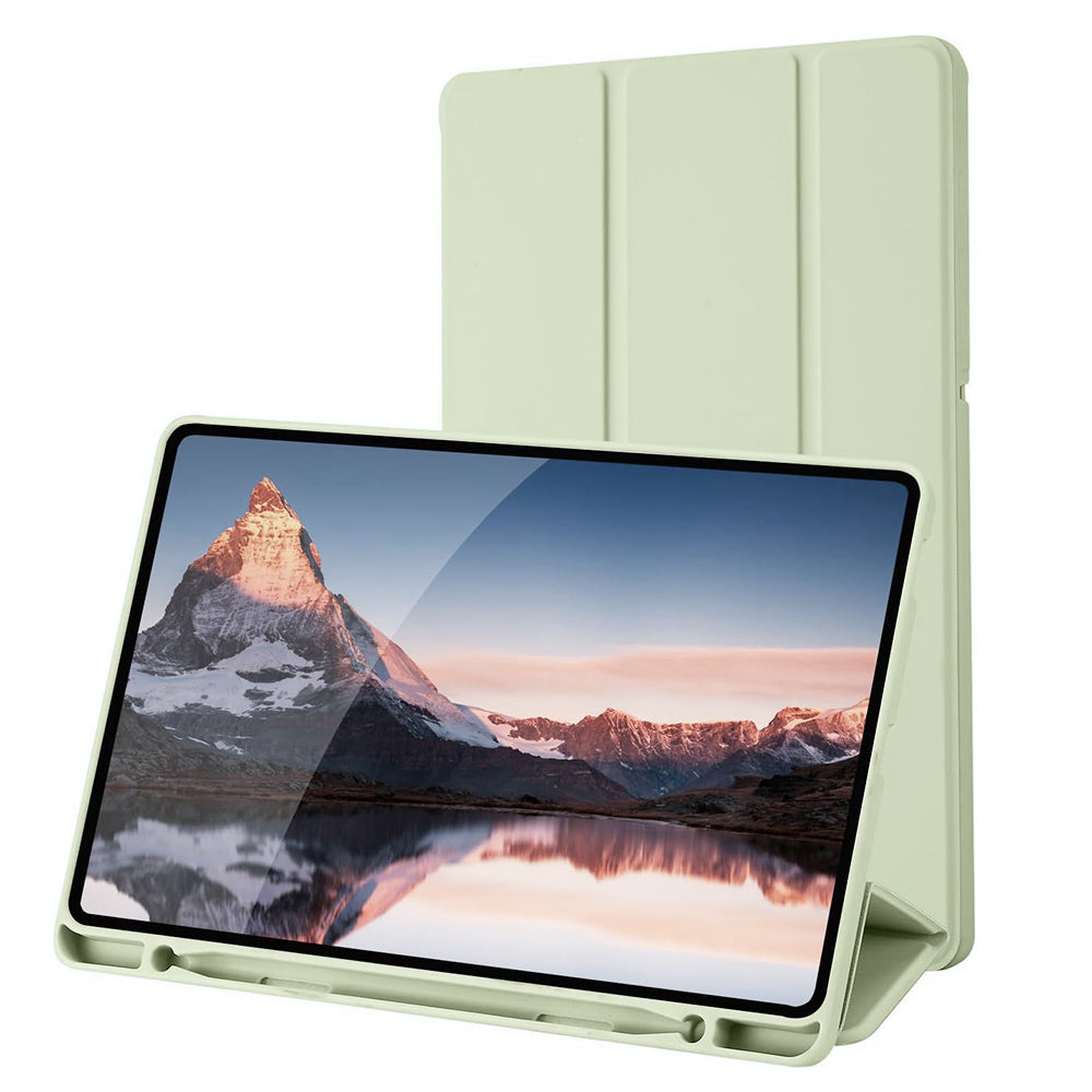Suojakuori Samsung Galaxy Tab S6 Lite (2024) / Tab S6 Lite (2022) / Tab S6 Lite (2020), Techsuit, Flex Trifold, Vihreä Matcha