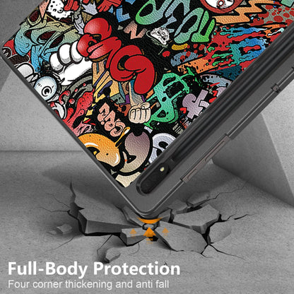 Kuori Samsung Galaxy Tab S8 Ultra -tabletille, Techsuit, FoldPro Urban Vibe, Monivärinen