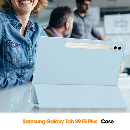Kuori Samsung Galaxy Tab S9 FE+:lle, Techsuit, Flex Trifold, Sininen