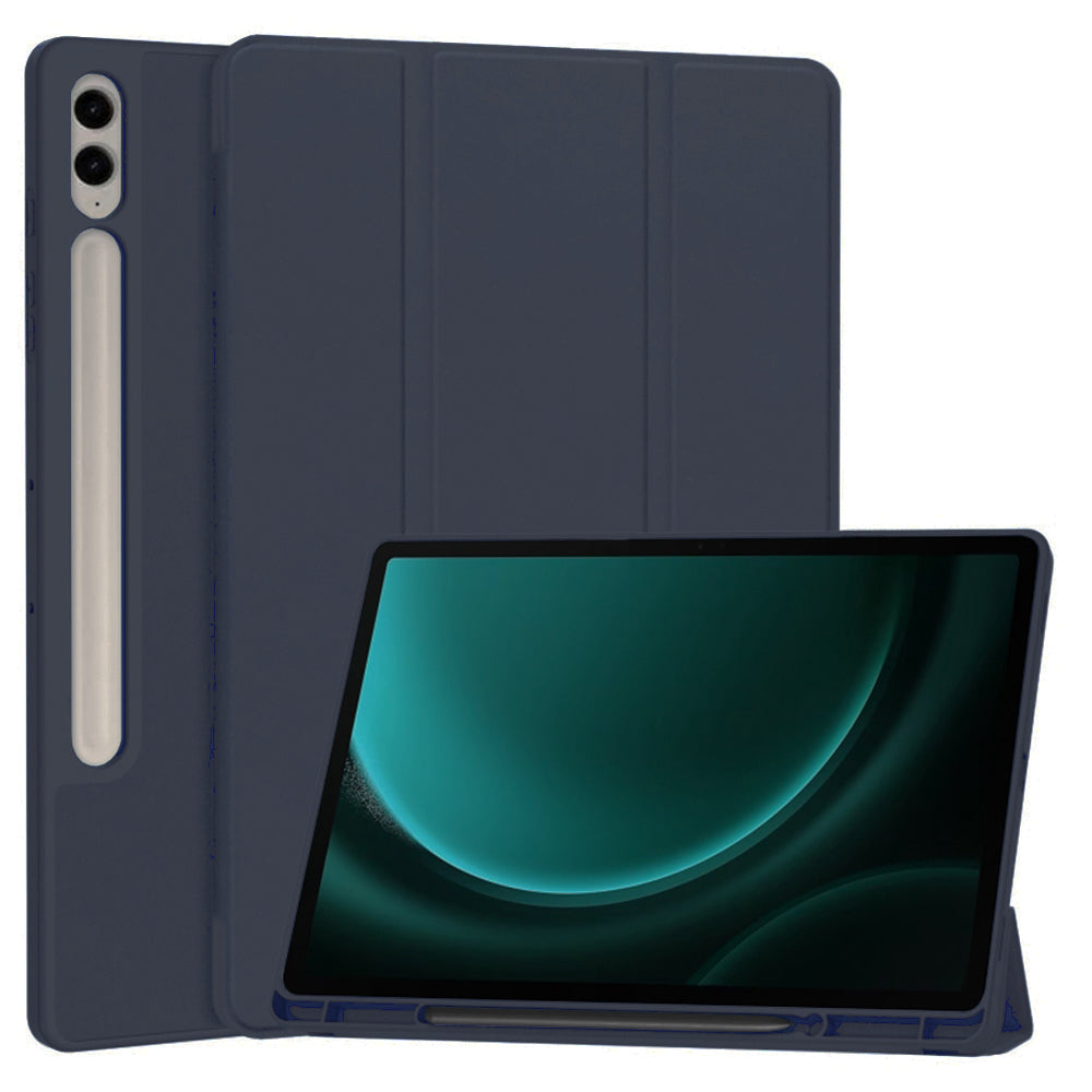 Kuori Samsung Galaxy Tab S9 FE+:lle, Techsuit, Flex Trifold, Laivastonsininen