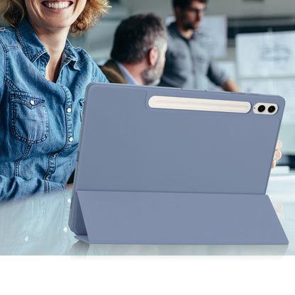 Suojakuori Samsung Galaxy Tab S9 FE+:lle, Techsuit, Flex Trifold, Violetti