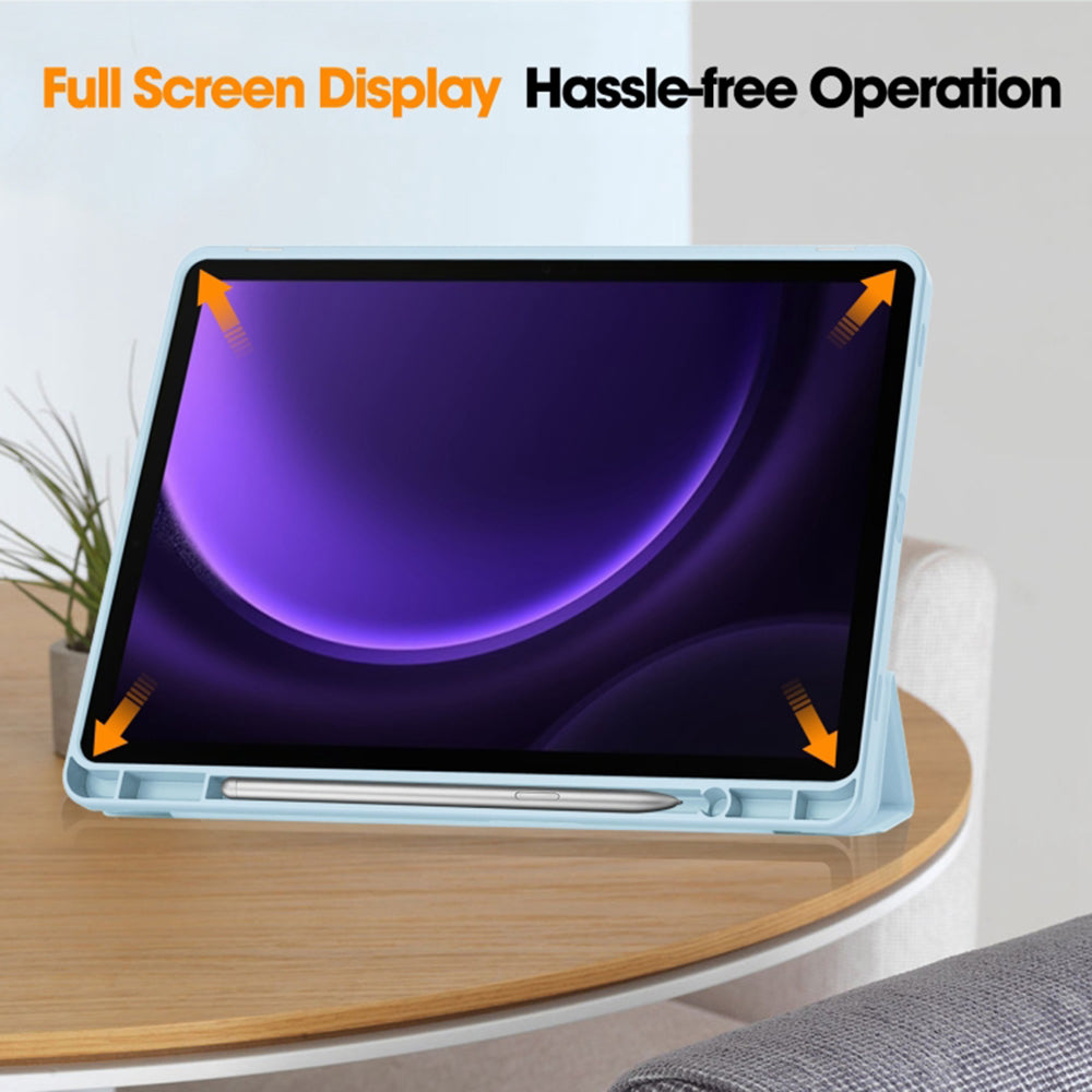Suojakuori Samsung Galaxy Tab S9 FE / Tab S9 / Tab S10 FE:lle, Techsuit, Flex Trifold, Sininen