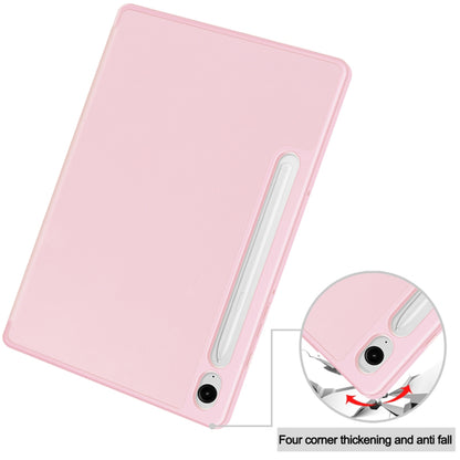 Suojakuori Samsung Galaxy Tab S9 FE / Tab S9 / Tab S10 FE:lle, Techsuit, Flex Trifold, vaaleanpunainen
