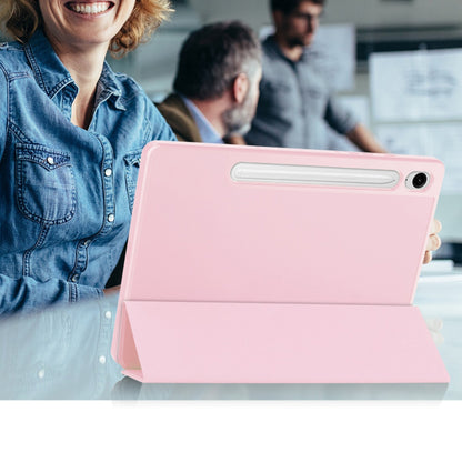 Suojakuori Samsung Galaxy Tab S9 FE / Tab S9 / Tab S10 FE:lle, Techsuit, Flex Trifold, vaaleanpunainen