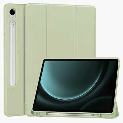 Suojakuori Samsung Galaxy Tab S9 FE / Tab S9 / Tab S10 FE:lle, Techsuit, Flex Trifold, Vihreä Matcha