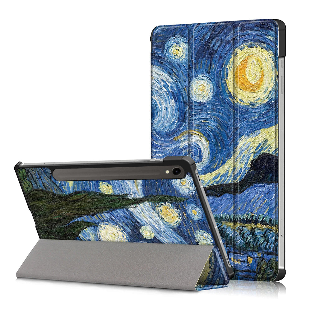 Kuori Samsung Galaxy Tab S9 FE / Tab S9 / Tab S10 FE:lle, Techsuit, FoldPro Starry Night, monivärinen