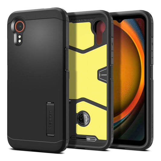 Kuori Samsung Galaxy Xcover7 G556:lle, Spigen, Tough Armor, Musta ACS07505