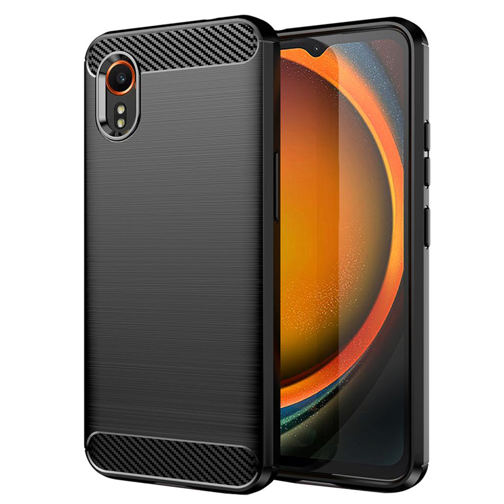 Kuori Samsung Galaxy Xcover7 G556:lle, Techsuit, Hiili, Musta