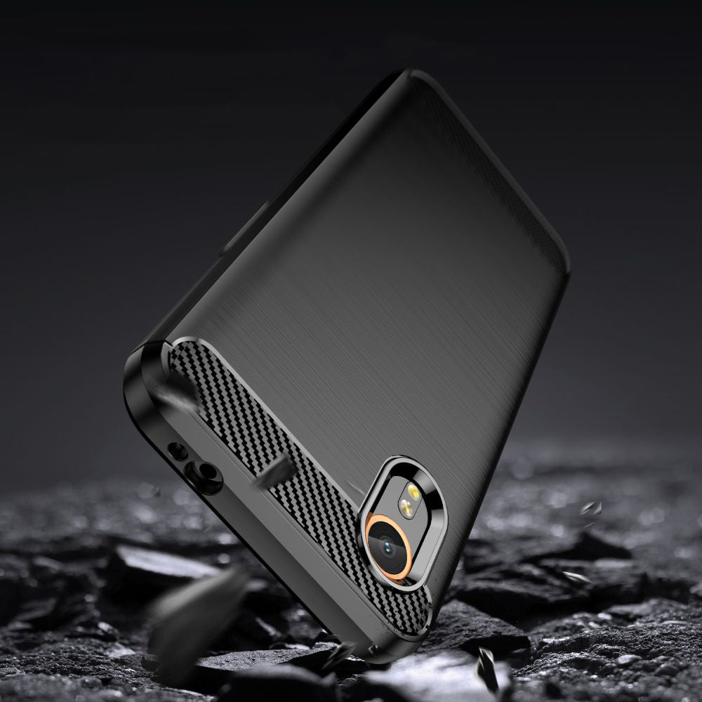 Kuori Samsung Galaxy Xcover7 G556:lle, Techsuit, Hiili, Musta
