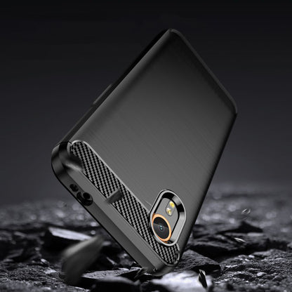Kuori Samsung Galaxy Xcover7 G556:lle, Techsuit, Hiili, Musta