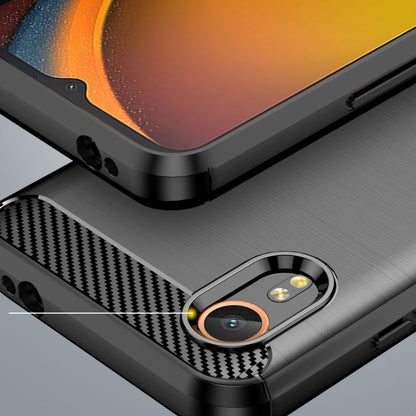 Kuori Samsung Galaxy Xcover7 G556:lle, Techsuit, Hiili, Musta