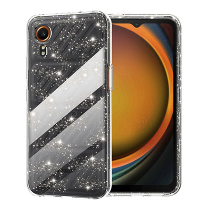 Kuori Samsung Galaxy Xcover7 G556:lle, Techsuit, SparkleSkin, Läpinäkyvä