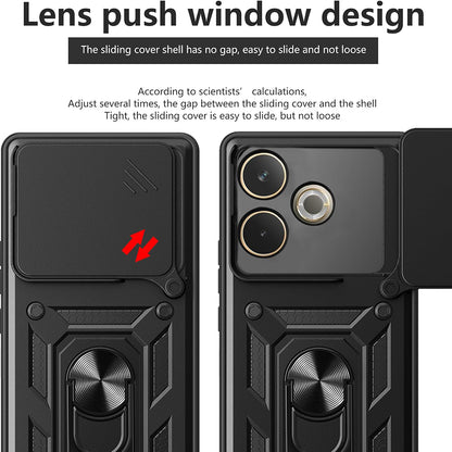 Kuori Samsung Galaxy XCover7 Pro:lle, Techsuit, CamShield, Musta