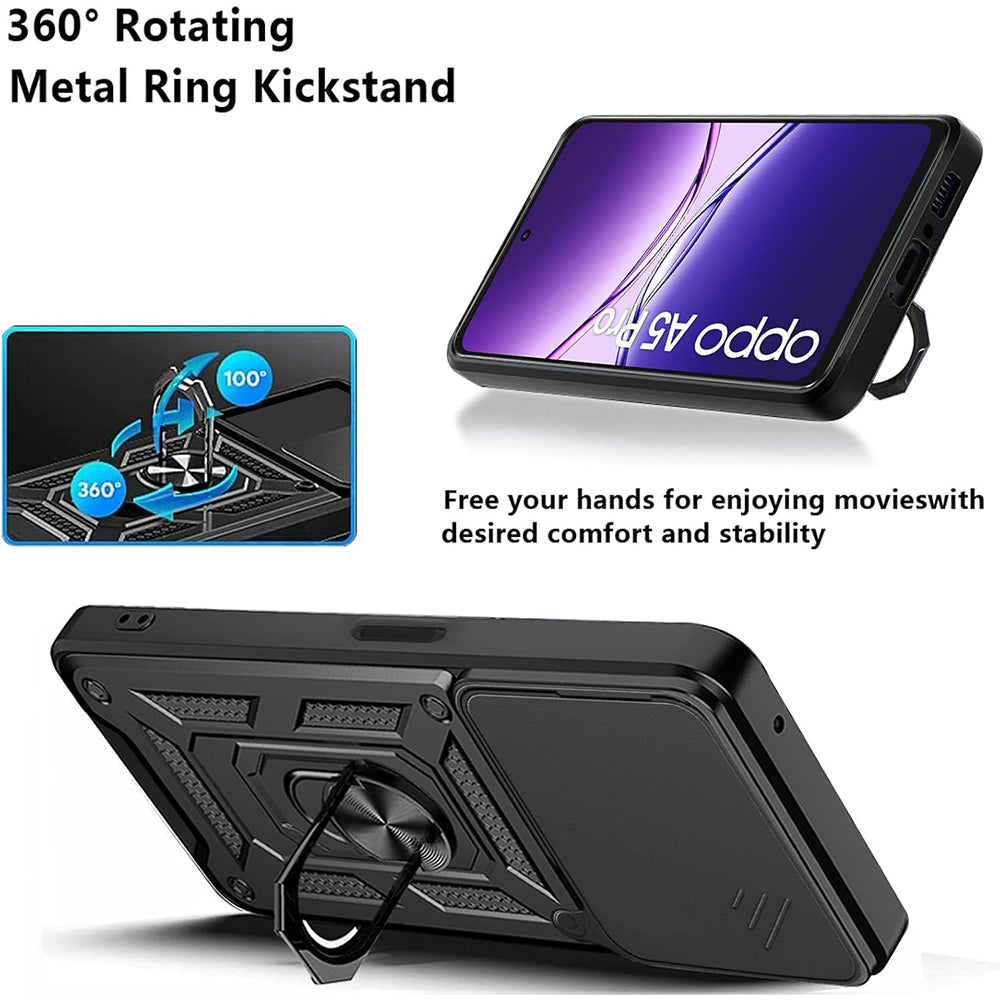Kuori Samsung Galaxy XCover7 Pro:lle, Techsuit, CamShield, Musta