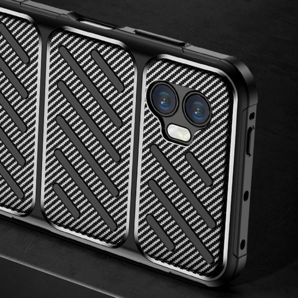 Case for Samsung Galaxy XCover7 Pro, Techsuit, CarbonFiber, Black