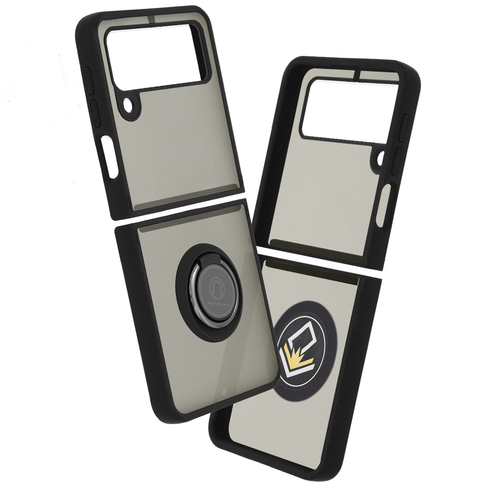 Kuori Samsung Galaxy Z Flip3 5G F711:lle, Techsuit, Glinth, Musta