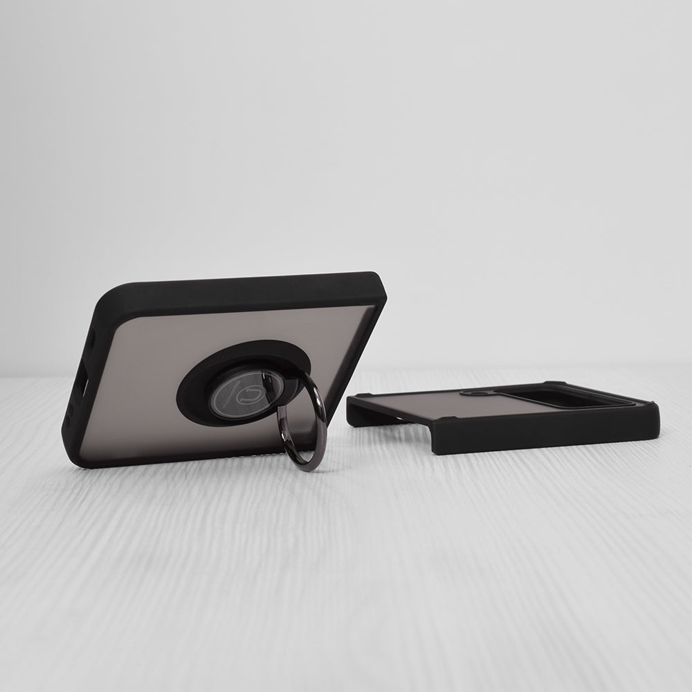 Kuori Samsung Galaxy Z Flip3 5G F711:lle, Techsuit, Glinth, Musta