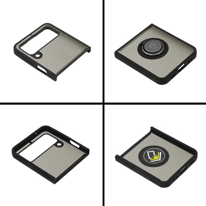 Kuori Samsung Galaxy Z Flip3 5G F711:lle, Techsuit, Glinth, Musta