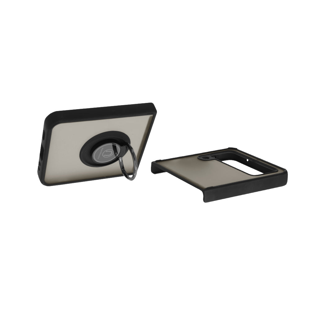 Kuori Samsung Galaxy Z Flip3 5G F711:lle, Techsuit, Glinth, Musta