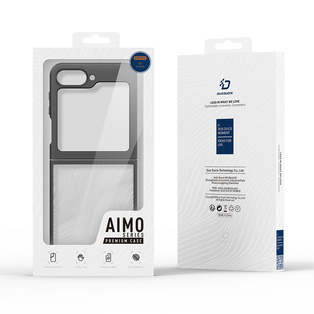 Kuori Samsung Galaxy Z Flip6 F741:lle, DUX DUCIS, Aimo, Musta