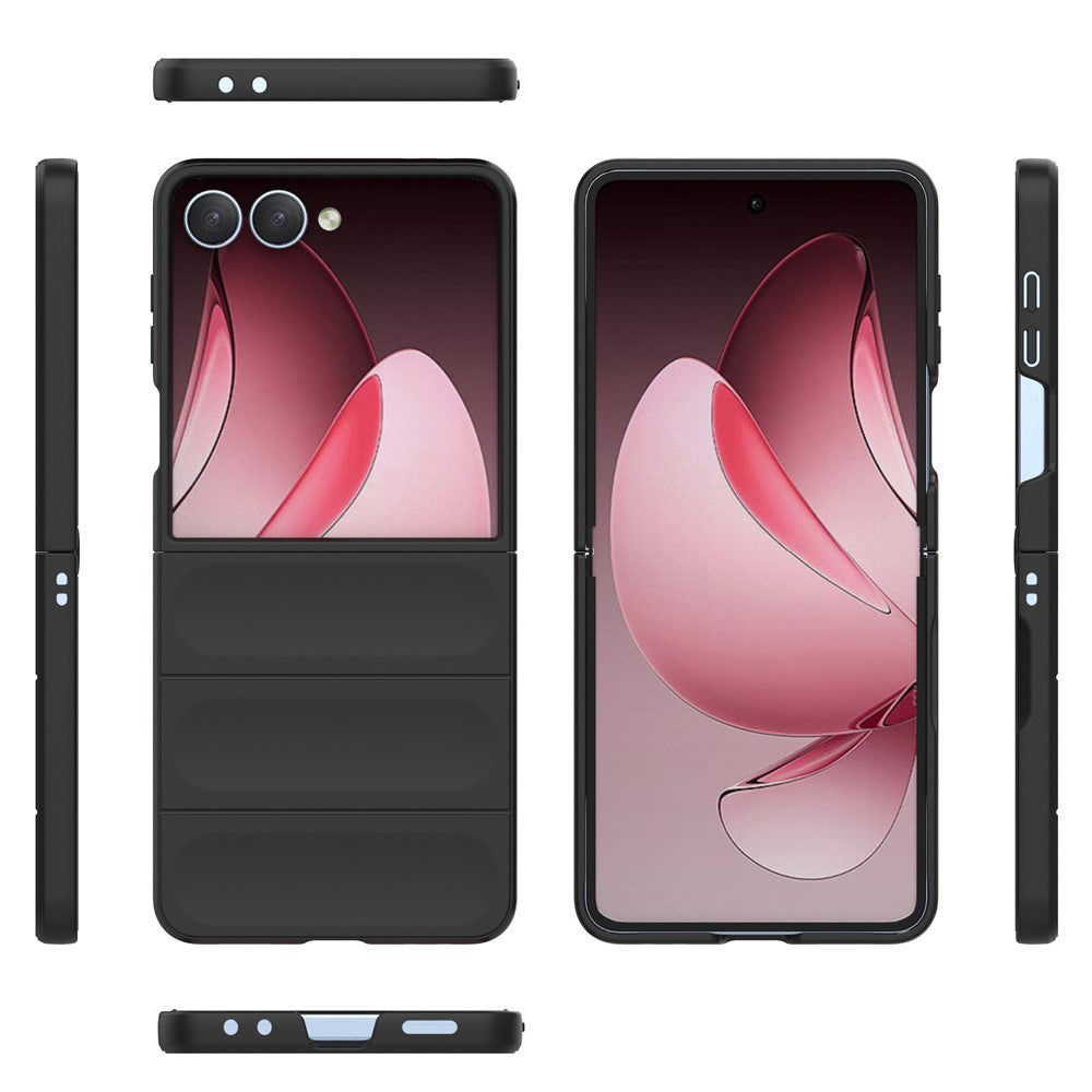 Kuori Samsung Galaxy Z Flip7 F766:lle, Techsuit, Magic Shield, Musta