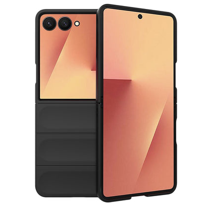 Kuori Samsung Galaxy Z Flip7 F766:lle, Techsuit, Magic Shield, Musta