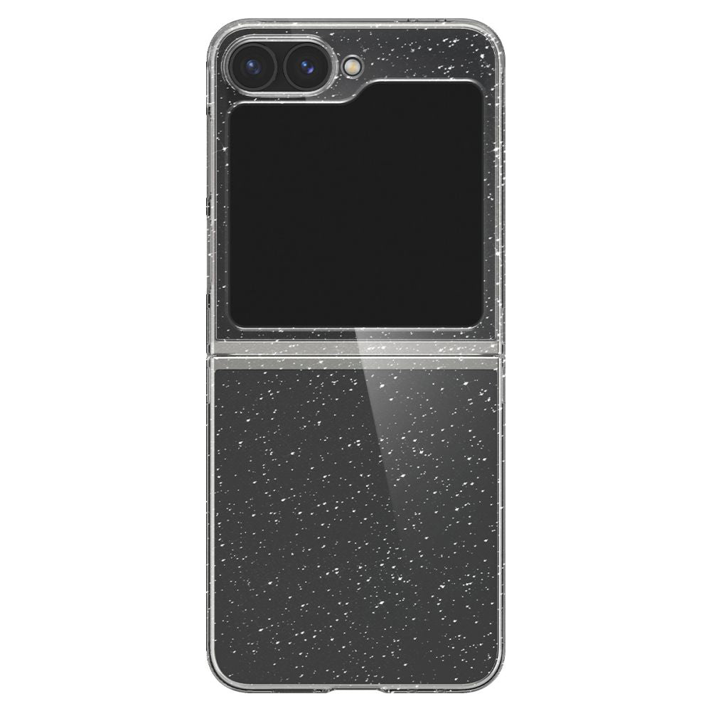 Suojakotelo Samsung Galaxy Z Flip7 FE F761 / Z Flip6 F741, Spigen, Air Skin Glitter, Läpinäkyvä