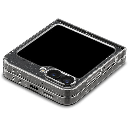 Suojakotelo Samsung Galaxy Z Flip7 FE F761 / Z Flip6 F741, Spigen, Air Skin Glitter, Läpinäkyvä
