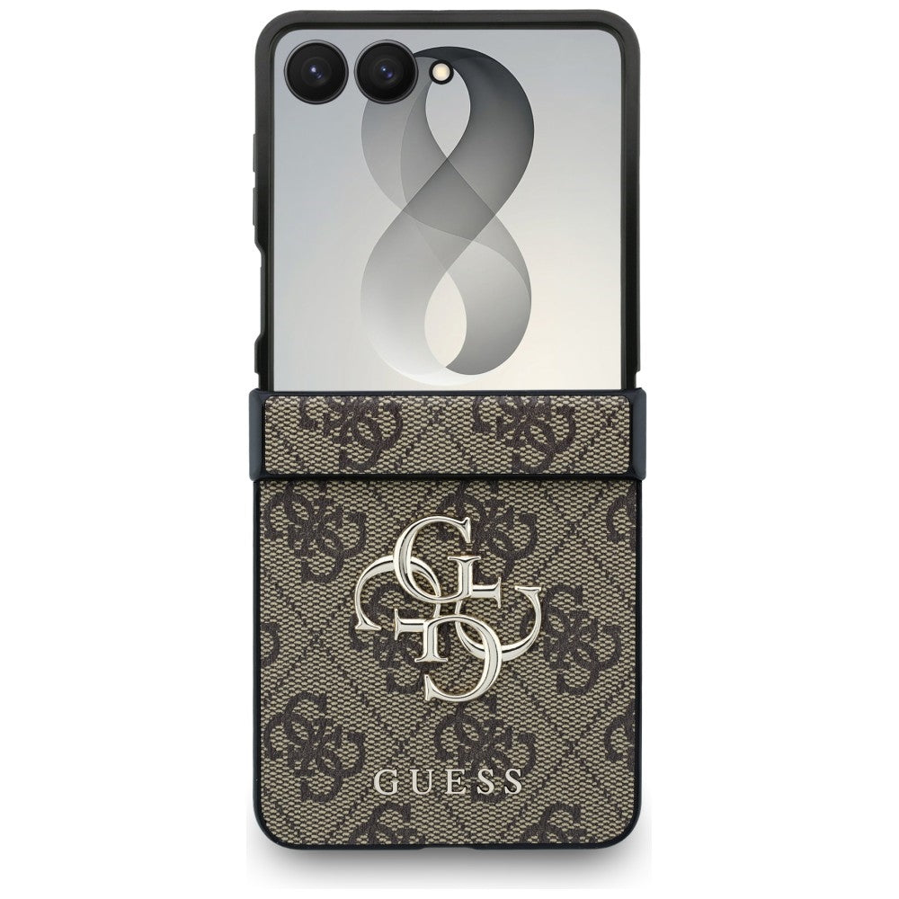 Kuori Samsung Galaxy Z Flip8 F776:lle, Guess, 4G Big Logo, Ruskea