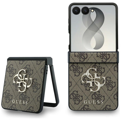 Kuori Samsung Galaxy Z Flip8 F776:lle, Guess, 4G Big Logo, Ruskea