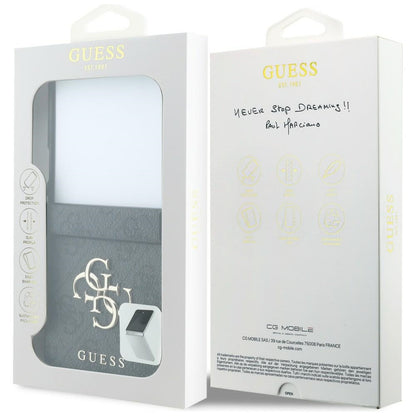 Kuori Samsung Galaxy Z Flip8 F776:lle, Guess, 4G Big Logo, Musta