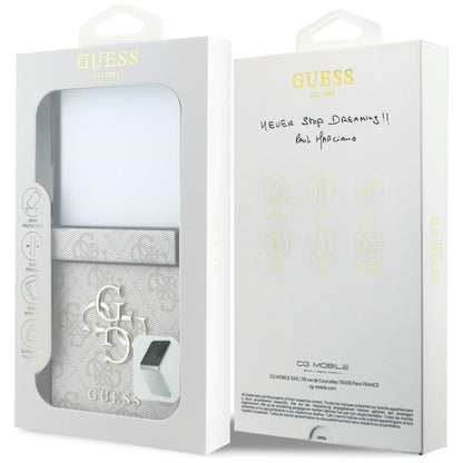 Kuori Samsung Galaxy Z Flip8 F776:lle, Guess, 4G Big Logo, Vaaleanpunainen