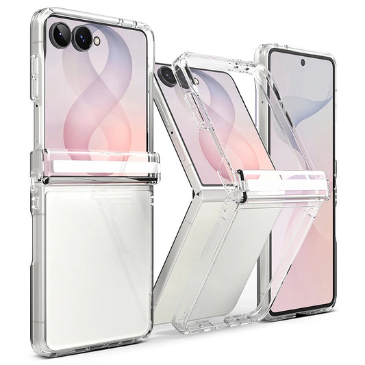Kuori Samsung Galaxy Z Flip8 F776:lle, Ringke, Fusion Flap, Läpinäkyvä