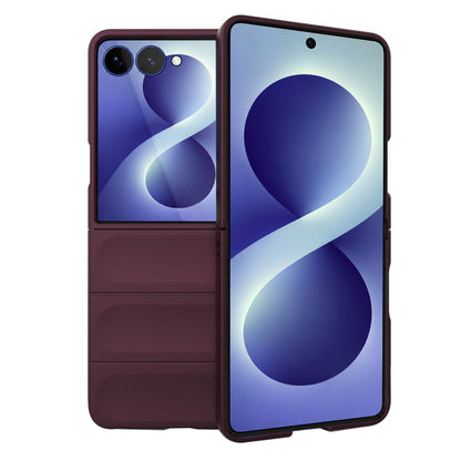 Kuori Samsung Galaxy Z Flip8 F776:lle, Techsuit, Magic Shield, Viininpunainen