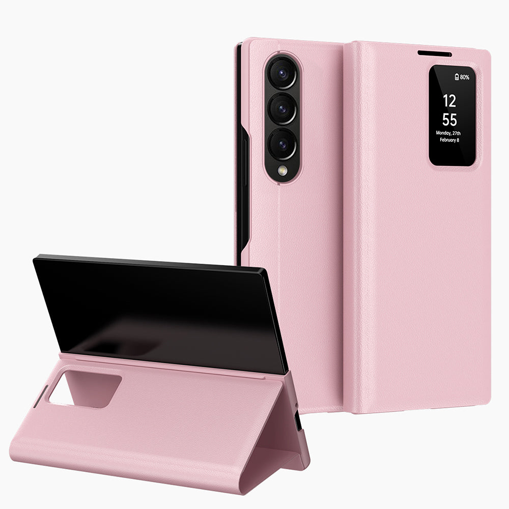Kuori Samsung Galaxy Z Fold3 5G F926:lle, Techsuit, SmartView, Vaaleanpunainen