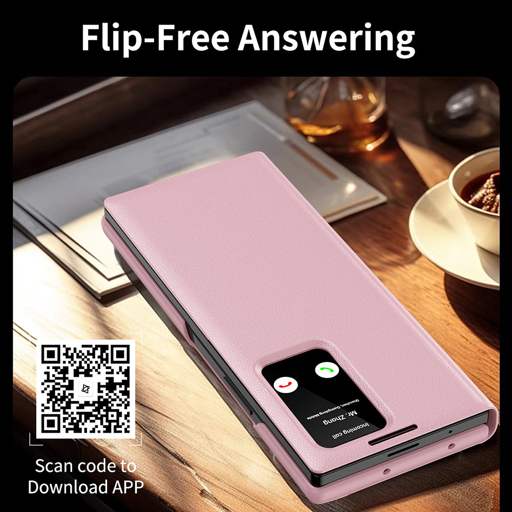 Kuori Samsung Galaxy Z Fold3 5G F926:lle, Techsuit, SmartView, Vaaleanpunainen
