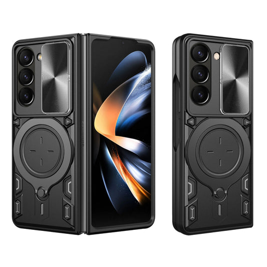 Kuori Samsung Galaxy Z Fold5 F946:lle, Techsuit, CamGuard Pro, Musta
