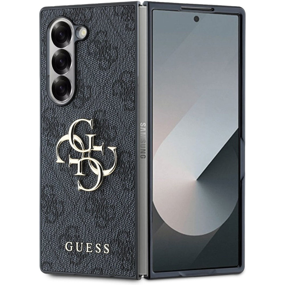 Kotelo Samsung Galaxy Z Fold6 F956:lle, Guess, 4G Metal Logo, Musta